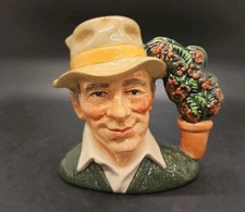 Vintage Royal Doulton 4" small Character Jug D6868 The Gardener