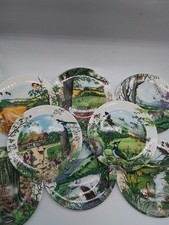 8 Collectors Wedgwood Plates by Colin Newman Country Panorama
