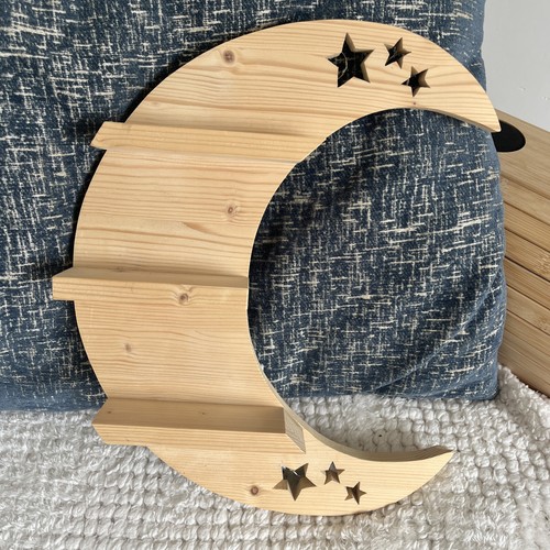 Wooden crescent moon - crescent,