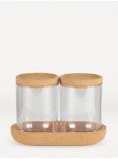 Set of 2 Clear Bathroom