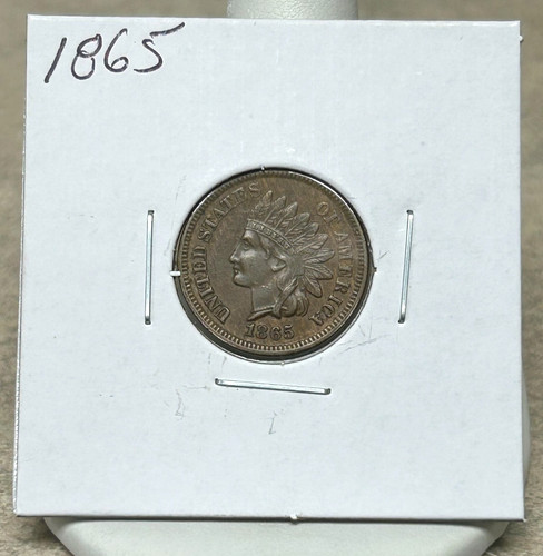 1865 indian head - indian, au/bu