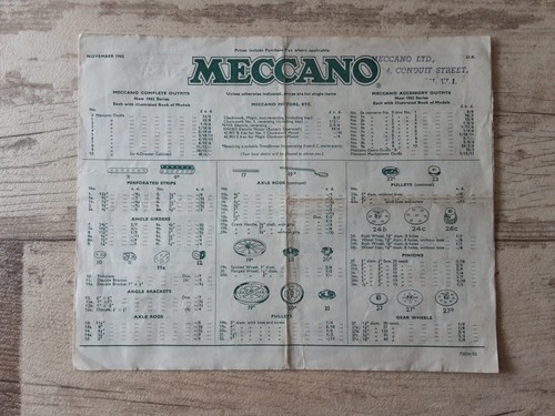Meccano 1962 spare - 1962,