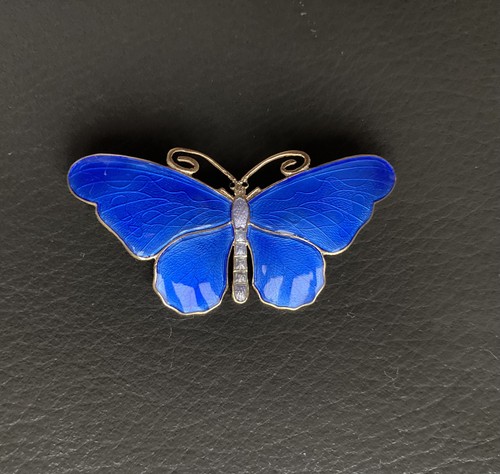 Silver and enamel swedish - silver,