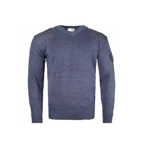 Blue neck raf wool jumper - raf,