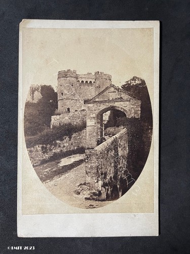Cabinet card scene carisbrooke - cabinet,