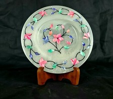 White Marble Hand Painted and