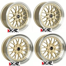 XXR 521 18" 10 & 8.5 STAGGERED 5x114.3 GOLD RIMS ALLOYS WHEELS BBS Z2184/1948
