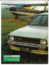 Daihatsu Charade c1978-79 Export Markets Sales Brochure In English 5-dr Runabout
