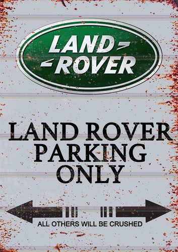 Land rover parking only - parking,