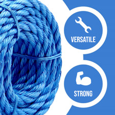 8 mm Blue Polypropylene Rope