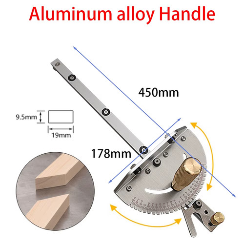 Miter gauge aluminum - miter,