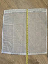 Small White Sparkle  Cafe Curtain 26" X 26 Rod 