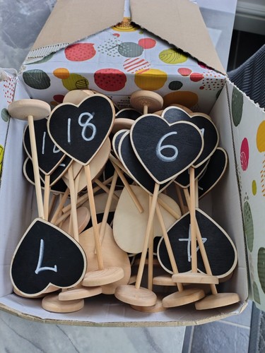 Chalkboard heart table - heart,
