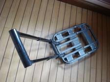 PLATFORM TROLLEY EXTENDABLE HANDLE 6 X WHEELS METAL FRAME 21 X 15 X 4 INCH