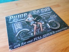 Pump N Go Gas Metal Sign - Pin