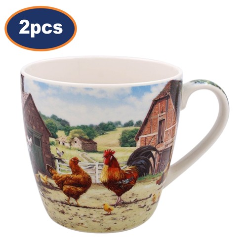Breakfast mug 2pcs ceramic big - breakfast,