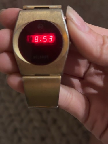 1970s helbros minicom red - minicom, led