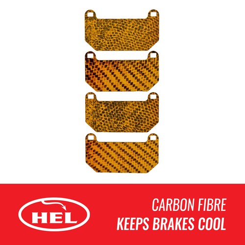 Hel front carbon brake pad - front,