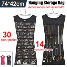 Jewellery Double New Storage Bag Organizer Display Sided Holder Jewelry Hanging