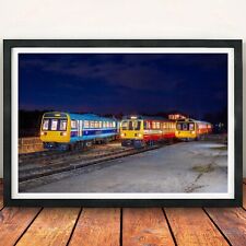 Class 142 Pacer, Metro Class 141 Framed Print British Rail Bus GMPTE Blue Orange