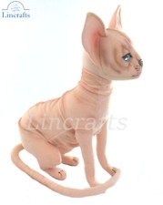 Sphynx Cat Sitting  Soft Toy by Hansa 8117- Brand New- Lincrafts UK Est.1993