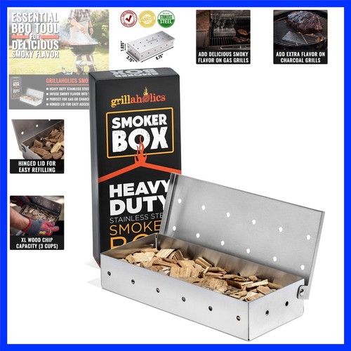 Smoker box for gas charcoal - smoker,