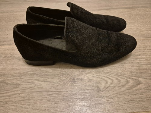 Mens zara black suede - zara, leather