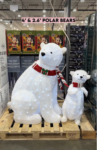 Christmas polar bear light - polar,