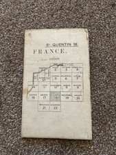 WW1 British Trench Map St Quentin Hindenburg Line