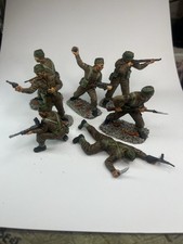 Airfix 1/32 WW2 British Commandos Vintage Painted And Based Model Toy Soldiers