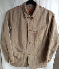 Levi's Men's Large (L) Canvas Tan Brown 30s Style Chore/ Engineers Jacket 29655