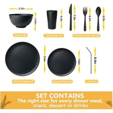 Wheat Straw Dinnerware Set