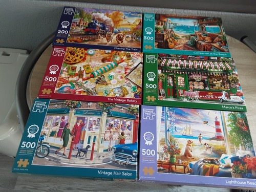 6x500 piece jigsaw puzzles
