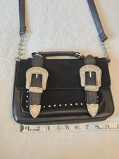 Small Black Handbag Punk Goth