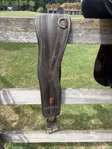 Brown leather girth - brown, 50”