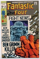 Fantastic Four 92 VF+ 1969 Marvel Magno-Man Cat-Man Jack Kirby