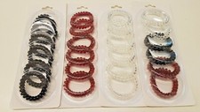6 Pc Hair Ties Bobbles Spiral