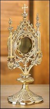 Brass Monstrance Reliquary 5 X