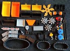 LEGO Construction Digger Bucket Tipper Vehicle Drill Winch Tow Crane Bundle Lot