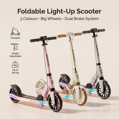Light foldable kick scooter - kick,