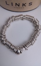 links of london sweetie bracelet sterling silver hallmarked:LL,925,medium,52g