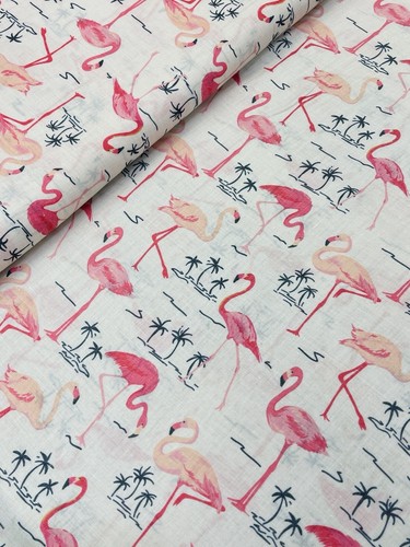 Flamingo print cotton lawn - ✅,