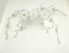 Girls Womens White Floral Head