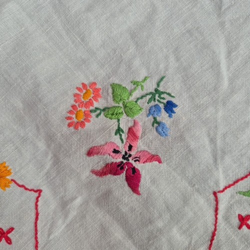 Vintage floral embroidery - vintage,