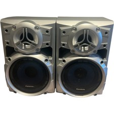 Panasonic SB-AK220 Stereo Speakers Pair 80W 6 Ohm Silver Home Audio System