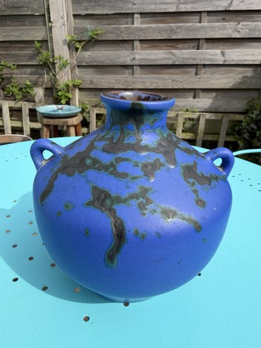 West german pottery - pottery, blue
