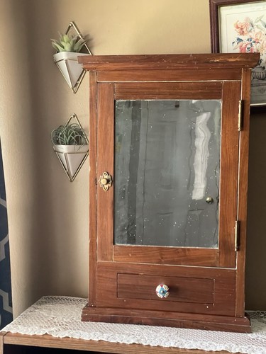 Antique mirrored apothecary - antique,
