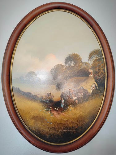 Vintage oil painting board - vintage, on