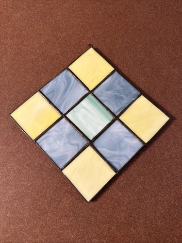 Stained glass checkerboard - stained,