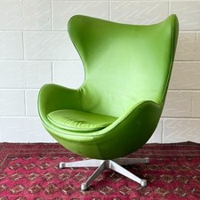 Vintage Green Mid-Century Modern G Plan “Egg Chair” – Arne Jacobsen Style 